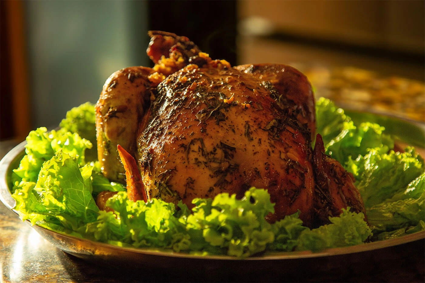 Pollón-Navideño-relleno-de-arroz-y-pasas